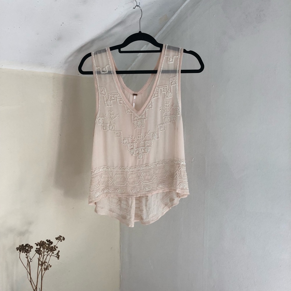 Free people beaded top
